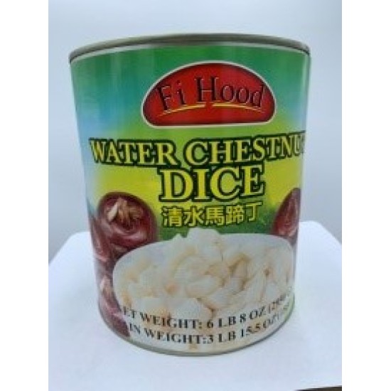 Water Chestnut Dice (Fi Hood) - 6x104oz/Case