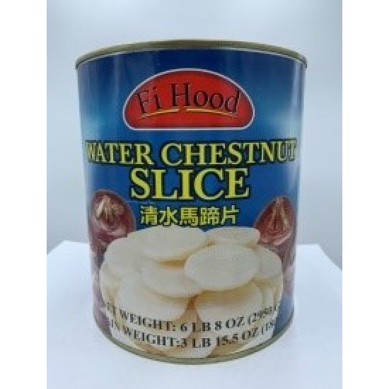 Water Chestnuts Slice (Fi Hood) 6x104oz/case