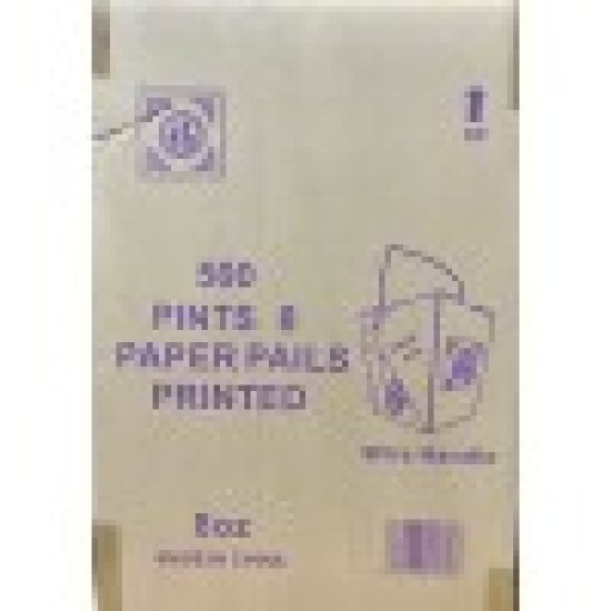 8oz Food Paper Pail - 500/Case