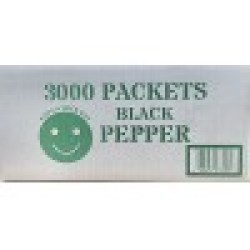 Black Pepper Packets - 3000 Packets/Case