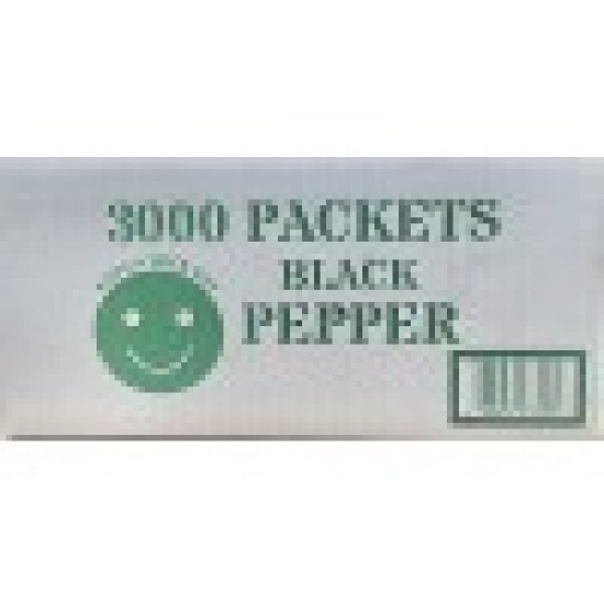 Black Pepper Packets - 3000 Packets/Case