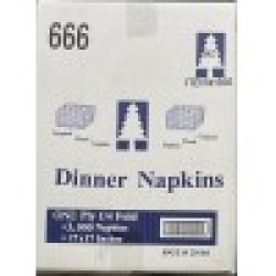 Dinner Napkins (17"x17") / One Ply 1/4-Fold - 3,000/Case 