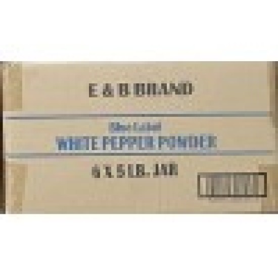White Pepper Powder (E&B) 6x5LB/Case