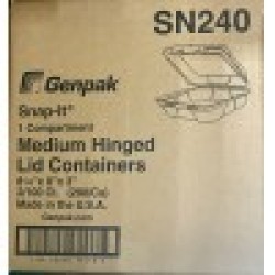 SN240 1-Comp. Foam Container (Genpak)-200/Case