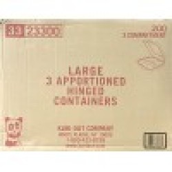 23300 3-Comp. Container (Large)-200/Case