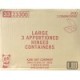23300 3-Comp. Container (Large)-200/Case