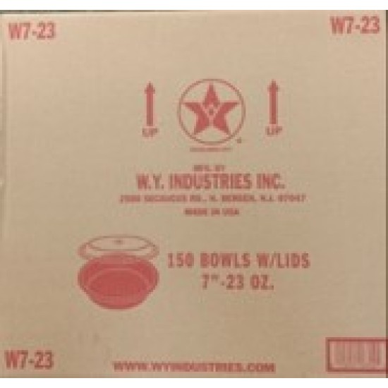 23oz Round Mic. Container (White) (WY)-150/Case