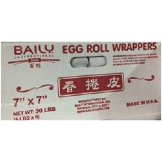 Regular Egg Roll Skin (Baily)-30LB/Case