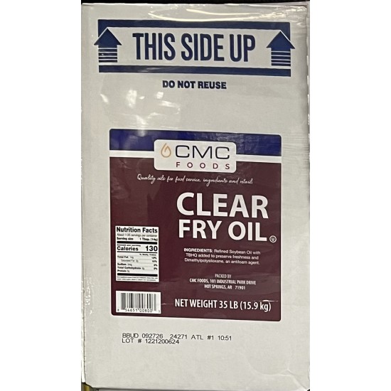 Clear Fry Oil (CMC) - 35LB /Bucket 