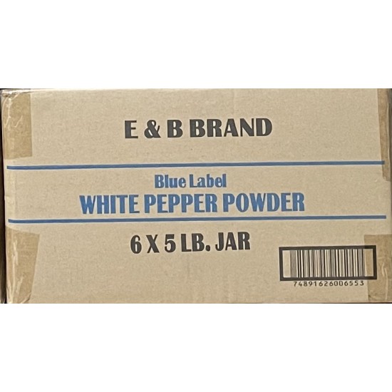 White Pepper Powder (E&B) 6x5LB/Case