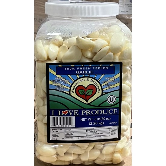 Peeled Garlic-5LB/Can