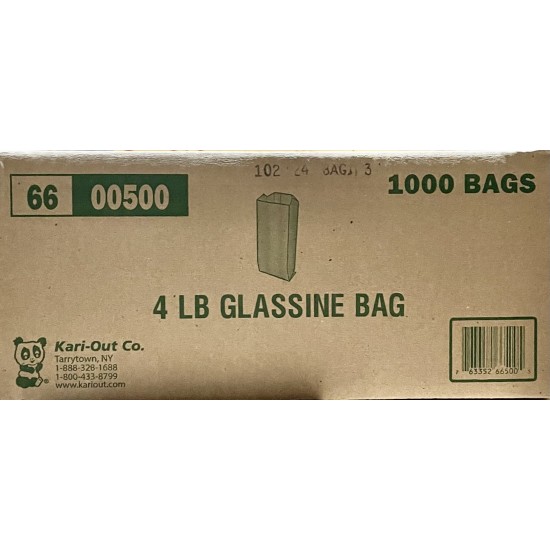 4 LB Glassine Bags-1000/Case