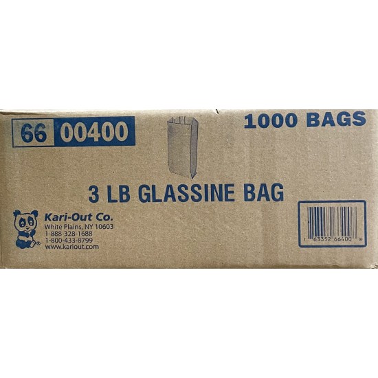 3 LB Glassine Bags(K) - 1000/Case