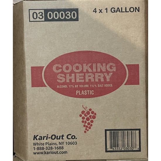 Cooking Sherry (K) - 4x1GL/Case