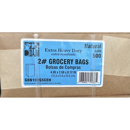 Brown Bags (2#) - 500/Pack