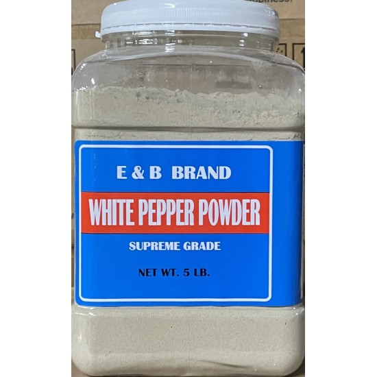 White Pepper Powder (E&B) - 5LB/Can