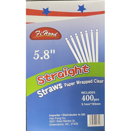 Wrapped Straws (Fi Hood))-24x400pcs/Case