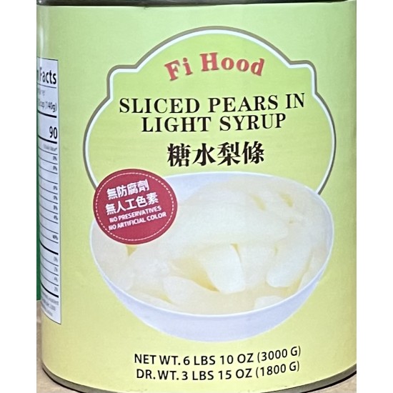 Sliced Pears (Fi Hood)-6Cans/Case