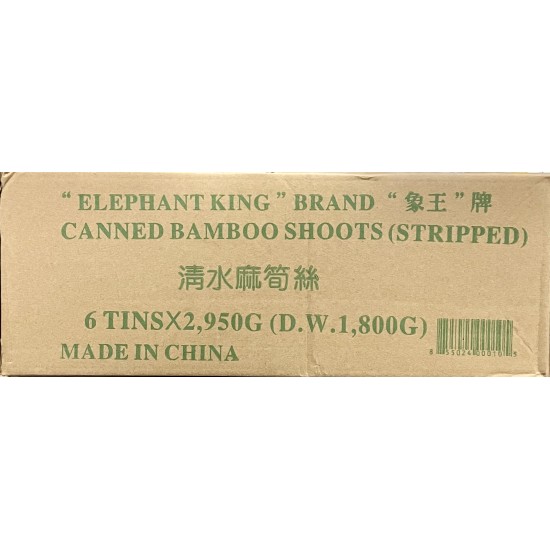 Stripped Bamboo Shoots (Elephant King)-6Cans/Case