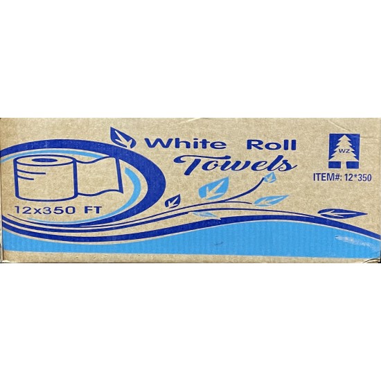 White Roll Towel-12x350FT/Case