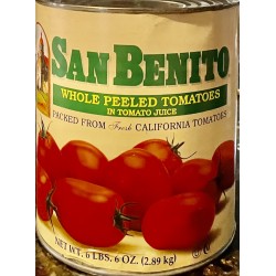 Whole Peeled Tomatoes (San Benito) - 6 Cans/Case