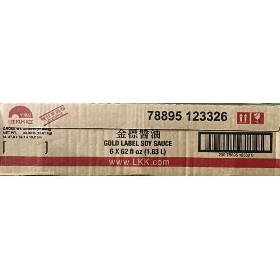 Gold Label Soy Sauce (LKK)-6 Tins/Case