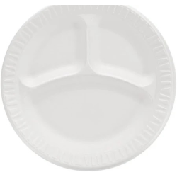 9” 3-Compartment Plate-500/Case