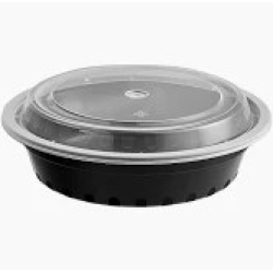 Round Mic. Container/23oz/Black (WY)-150/Case
